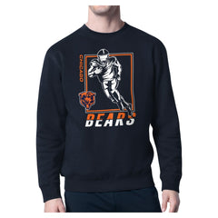 Chicago Bears Starter Player Grid Pullover Sweatshirt - Navy Pullover