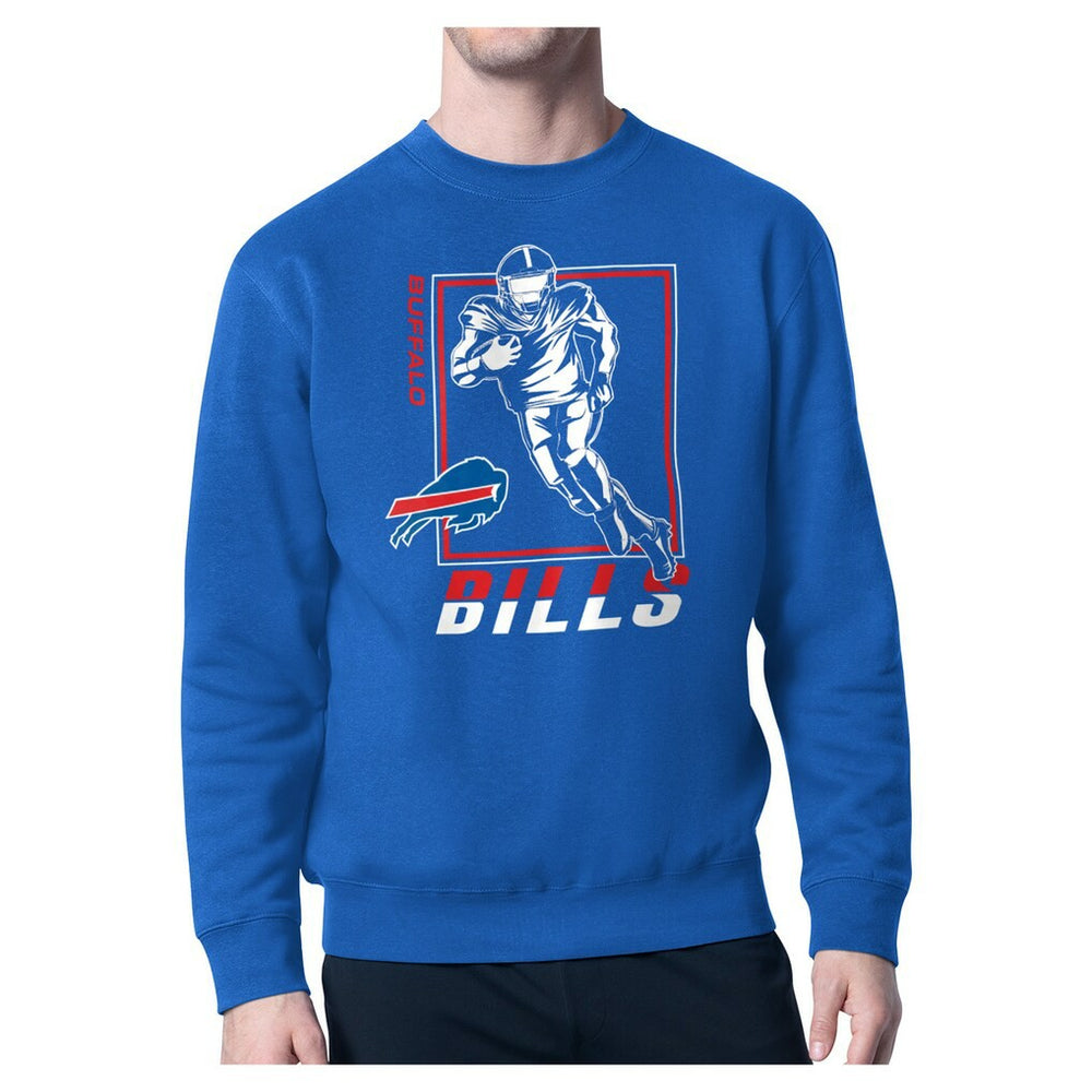 Buffalo Bills Starter Player Grid Pullover Sweatshirt - Royal Pullover