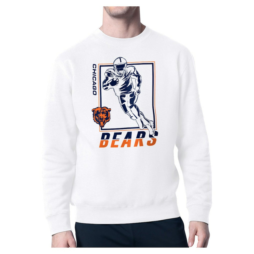 Chicago Bears Starter Player Grid Pullover Sweatshirt - White Pullover