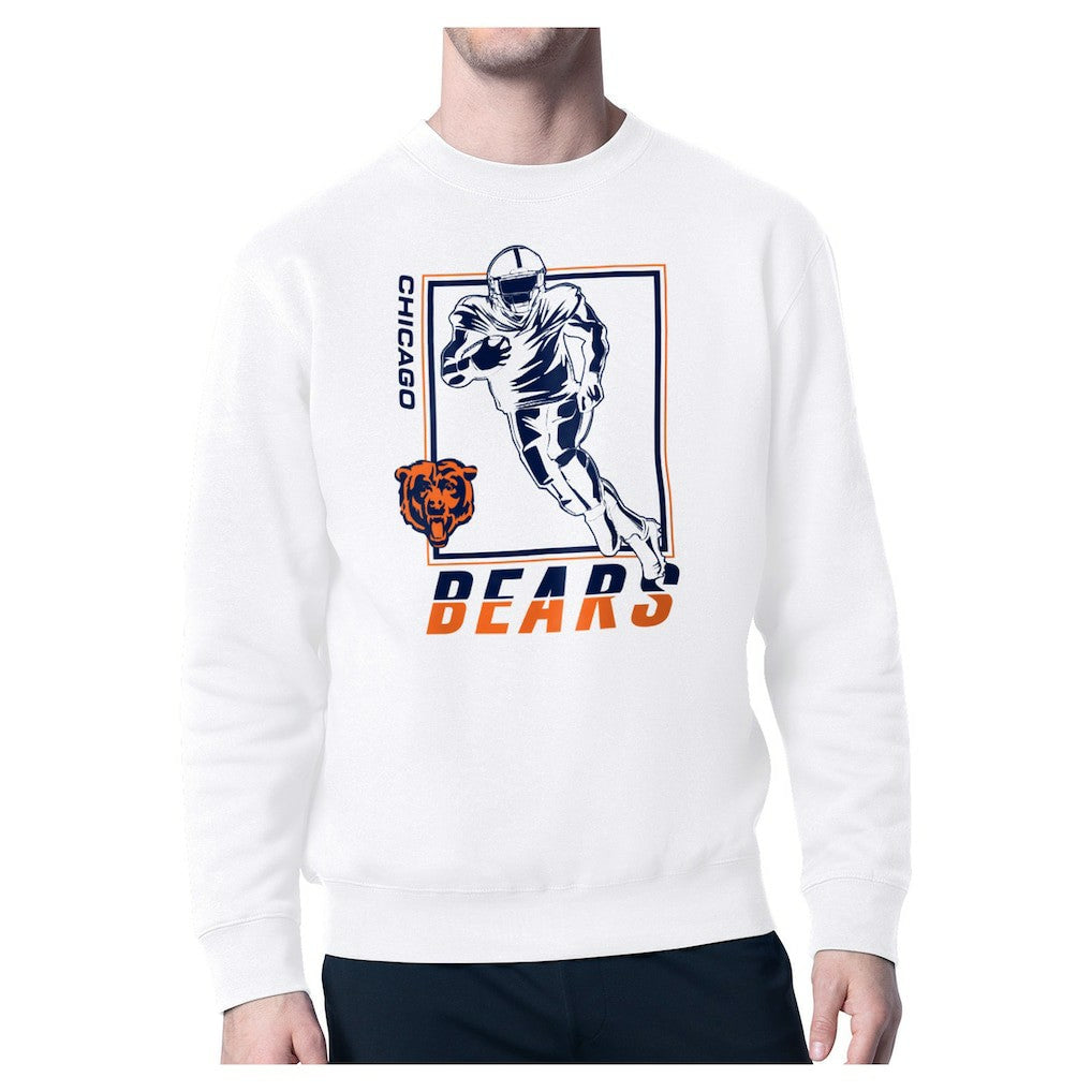Chicago Bears Starter Player Grid Pullover Sweatshirt - White Pullover