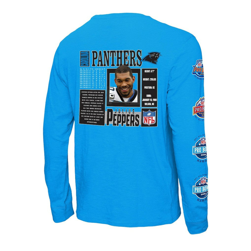 Julius Peppers Carolina Panthers Pro Bowl Long Sleeve T-Shirt - Blue