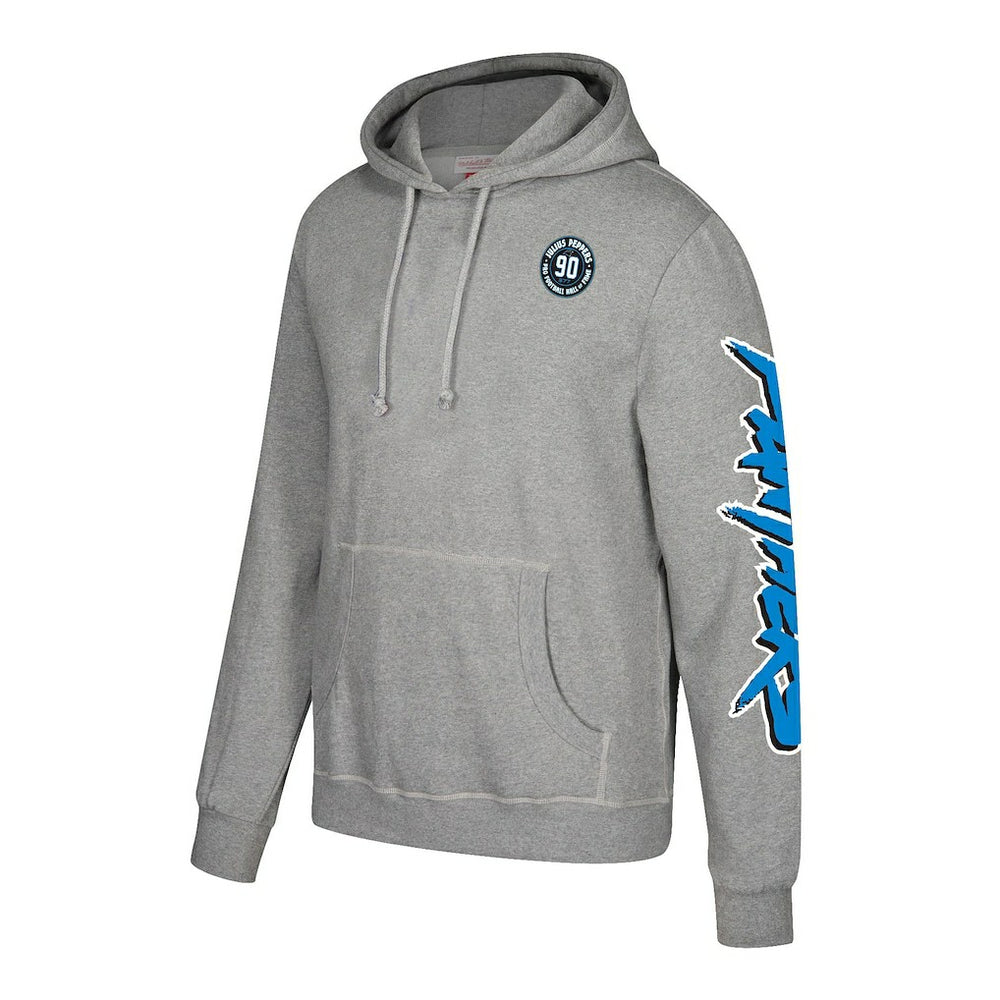 Julius Peppers Carolina Panthers Name & Number Pullover Hoodie - Heather Gray