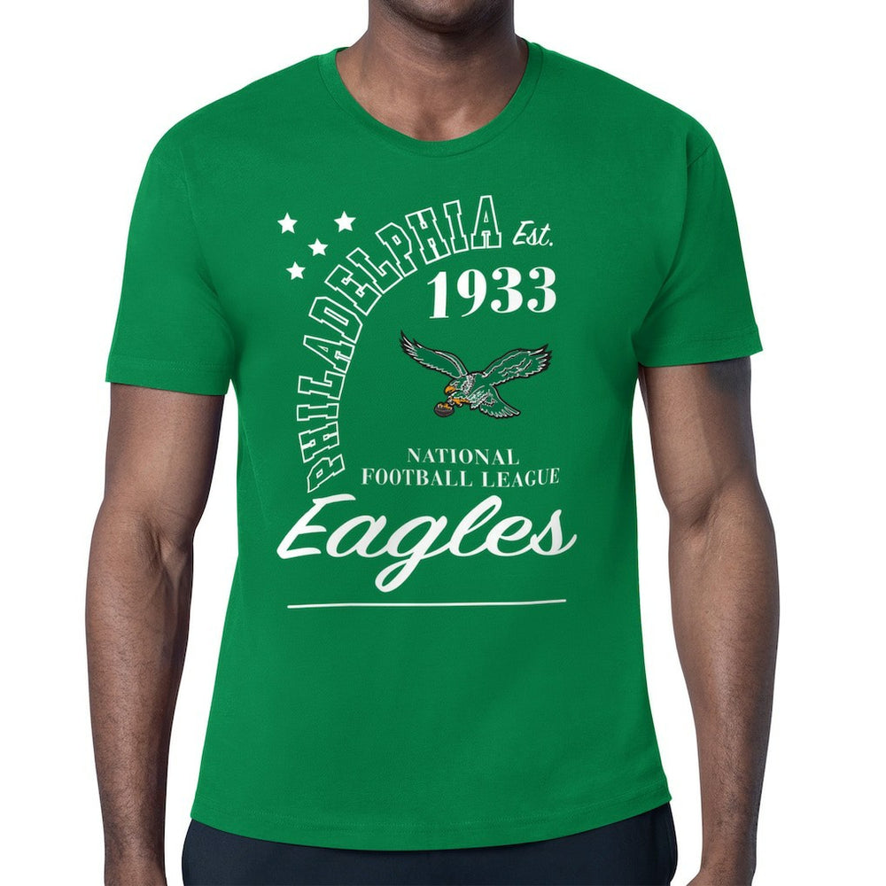 Philadelphia Eagles Starter Arch City Retro Logo T-Shirt - Kelly Green T-shirts
