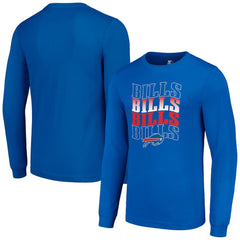 Buffalo Bills Starter Team Name Graphic Long Sleeve T-Shirt - Royal T-shirts