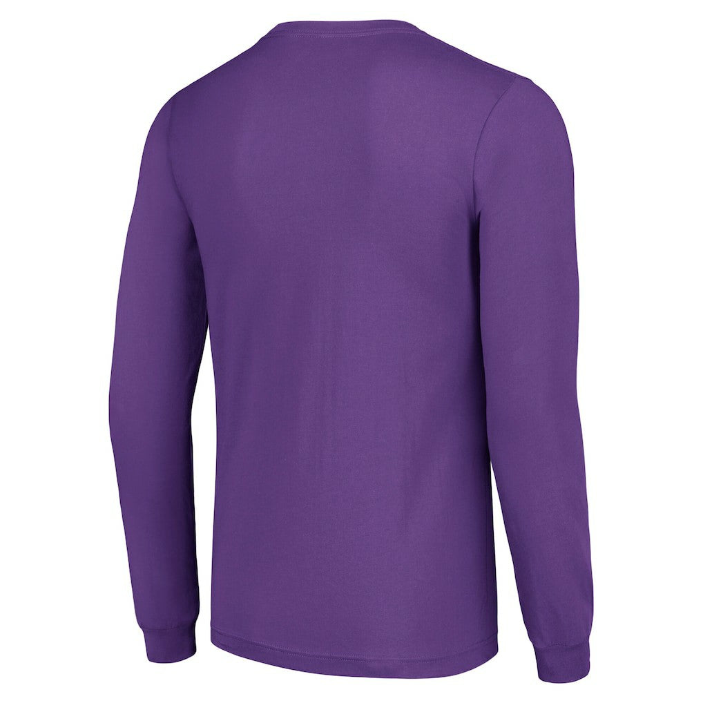 Minnesota Vikings Starter Team Name Graphic Long Sleeve T-Shirt - Purple T-shirts