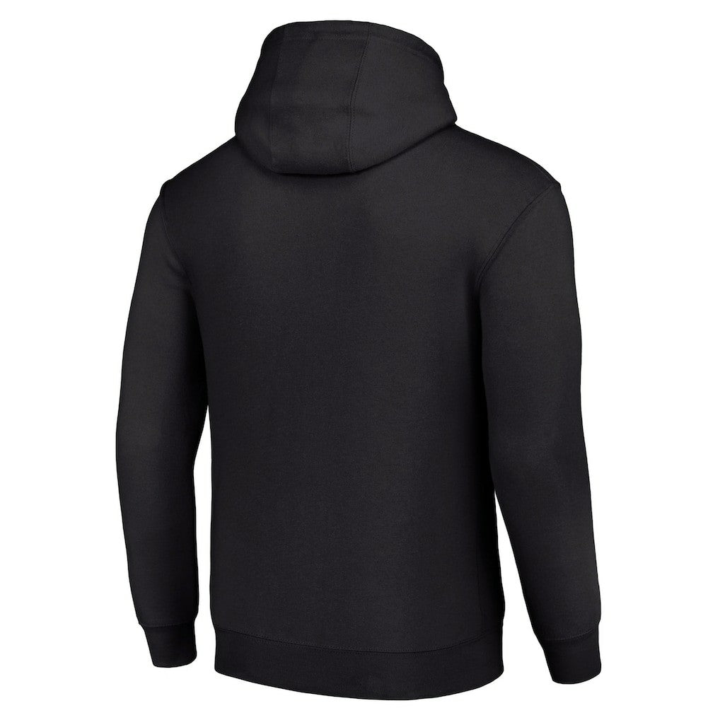 Los Angeles Chargers Starter Four Team Name Logo Fleece Pullover Hoodie - Black Hoodies