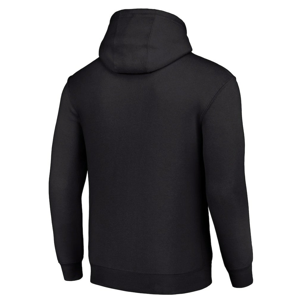 Philadelphia Eagles Starter Four Team Name Logo Fleece Pullover Hoodie - Black Hoodies