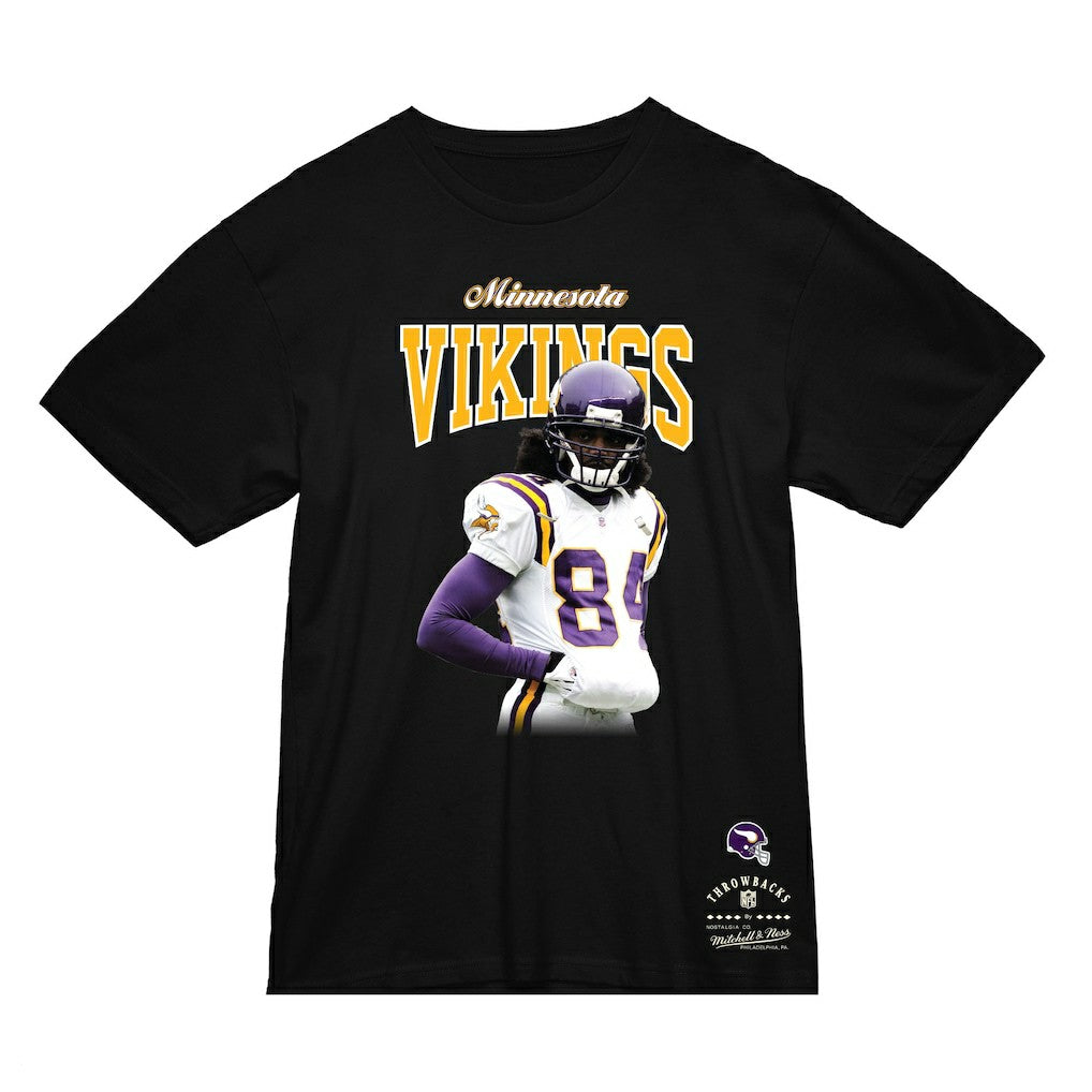 Randy Moss Minnesota Vikings Sideline Retired Player T-Shirt - Black T-shirts