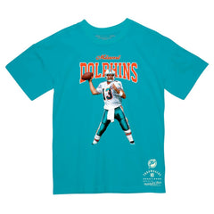 Dan Marino Miami Dolphins Sideline Retired Player T-Shirt - Aqua T-shirts
