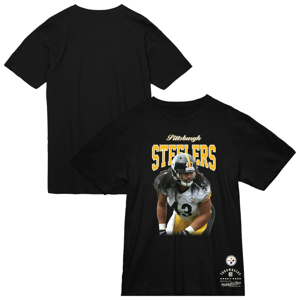 Troy Polamalu Pittsburgh Steelers Sideline Retired Player T-Shirt - Black T-shirts
