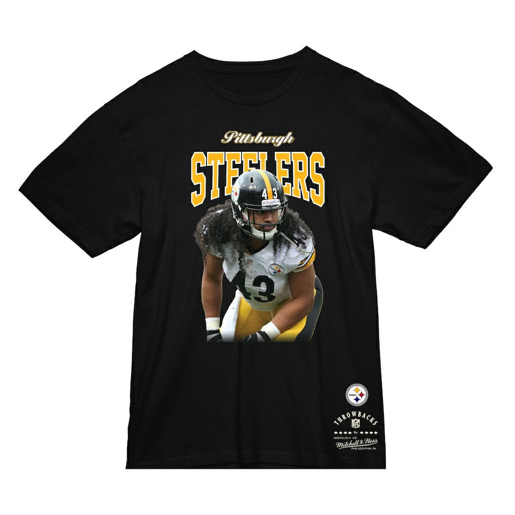 Troy Polamalu Pittsburgh Steelers Sideline Retired Player T-Shirt - Black T-shirts