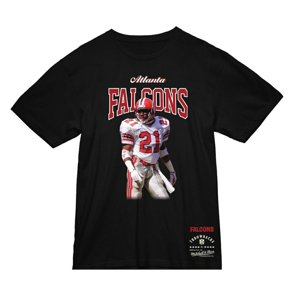Deion Sanders Atlanta Falcons Sideline Retired Player T-Shirt - Black T-shirts