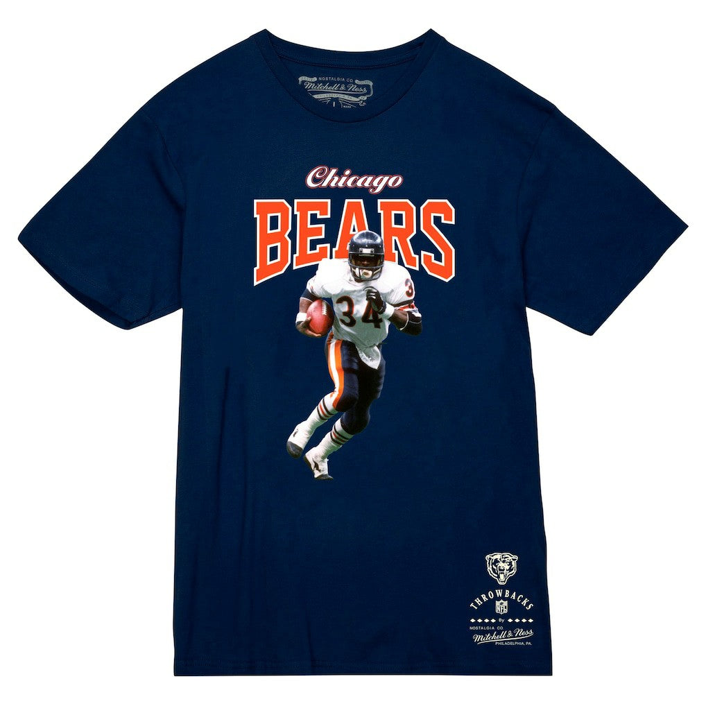 Walter Payton Chicago Bears Sideline Retired Player T-Shirt - Navy T-shirts