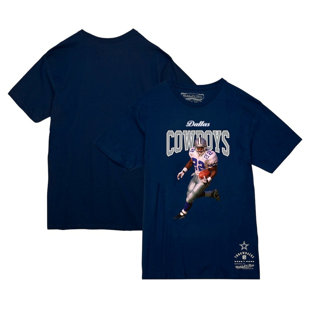 Emmitt Smith Dallas Cowboys Sideline Retired Player T-Shirt - Navy T-shirts