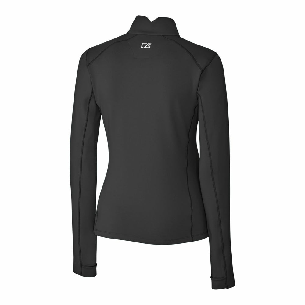 Detroit Lions Cutter & Buck Women's Traverse Stretch Quarter-Zip Pullover Top - Black Pullover