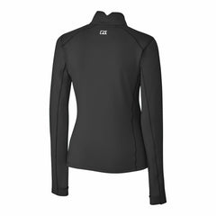 Detroit Lions Cutter & Buck Women's Traverse Stretch Quarter-Zip Pullover Top - Black Pullover