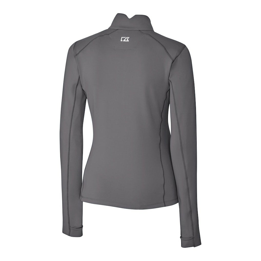 Buffalo Bills Cutter & Buck Women's Traverse Stretch Quarter-Zip Pullover Top - Gray Pullover