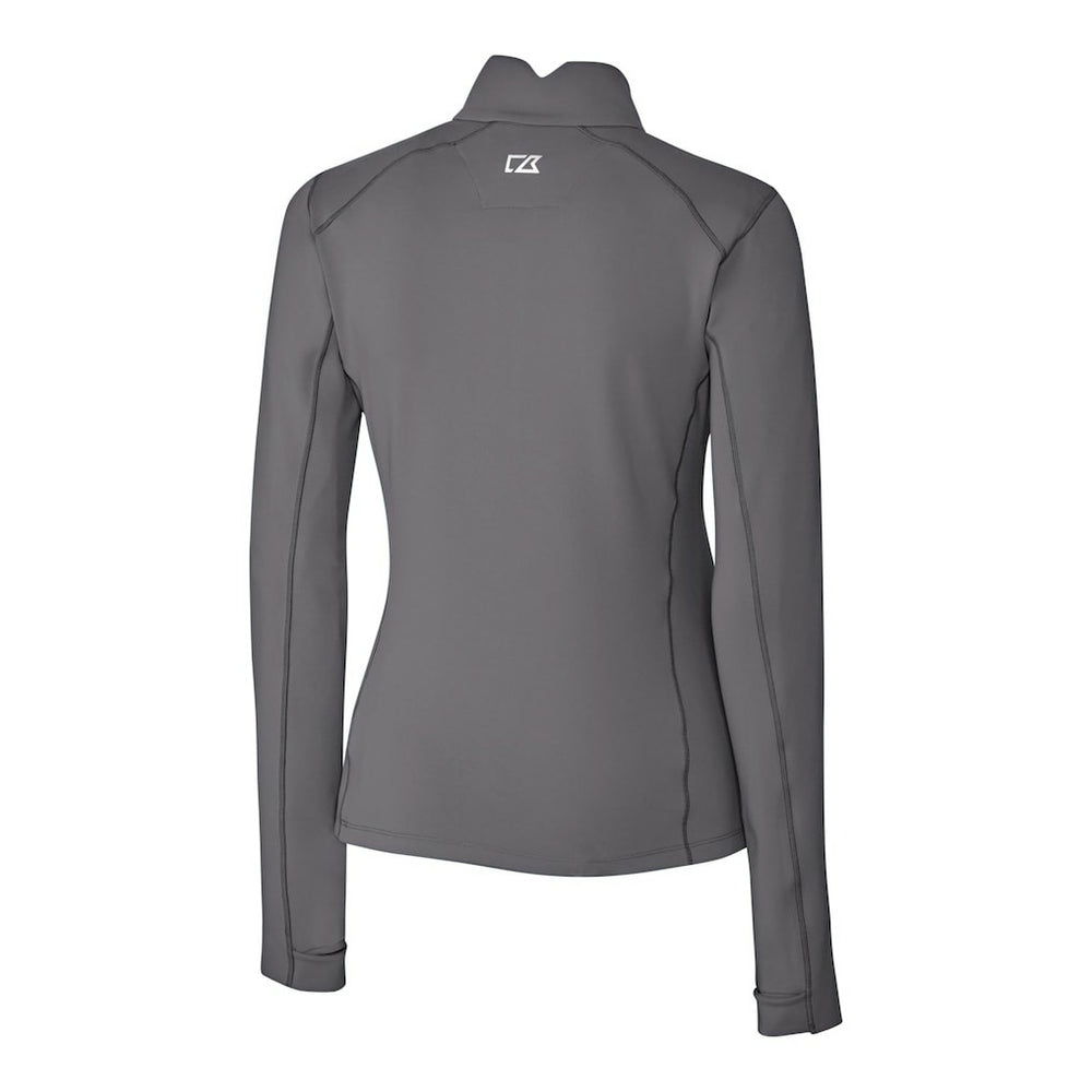 Buffalo Bills Cutter & Buck Women's Traverse Stretch Quarter-Zip Pullover Top - Gray Pullover