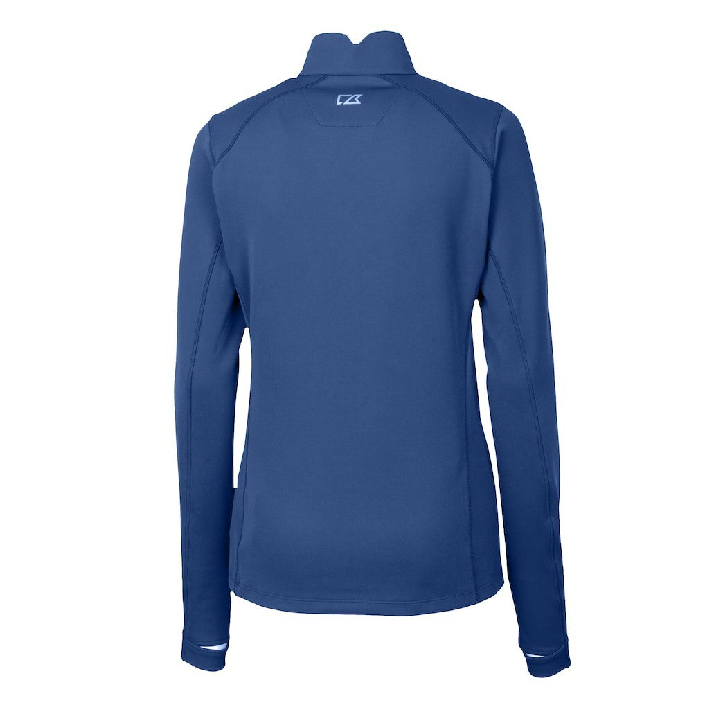 Buffalo Bills Cutter & Buck Women's Traverse Stretch Quarter-Zip Pullover Top - Royal Pullover