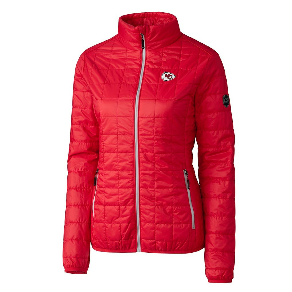 Kansas City Chiefs Cutter & Buck Women's Rainier PrimaLoft Eco Insulated Full-Zip Puffer Jacket - Red Jackets