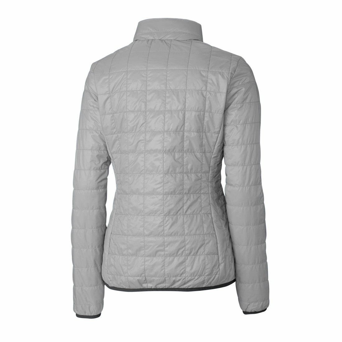 Detroit Lions Cutter & Buck Women's Rainier PrimaLoft Eco Insulated Full-Zip Puffer Jacket - Gray Jackets