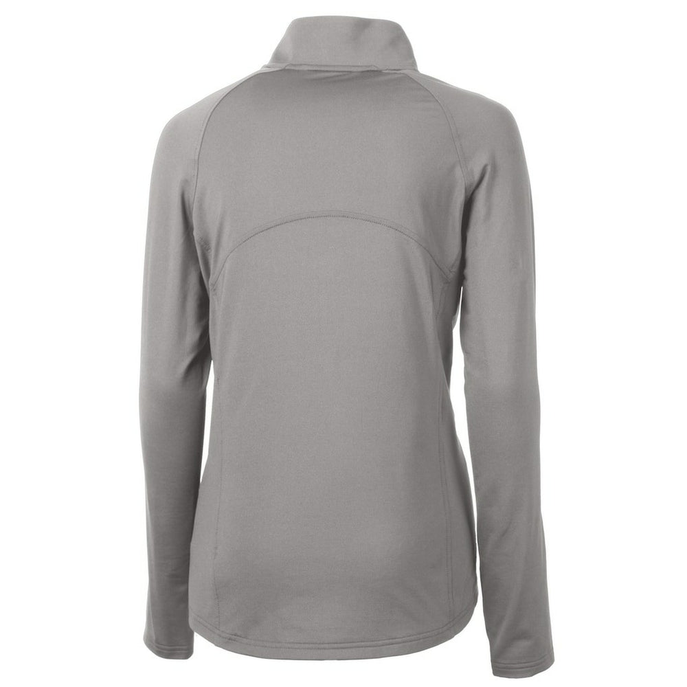San Francisco 49ers Cutter & Buck Women's Adapt Eco Knit Stretch Recycled Half-Zip Pullover Top - Gray Pullover