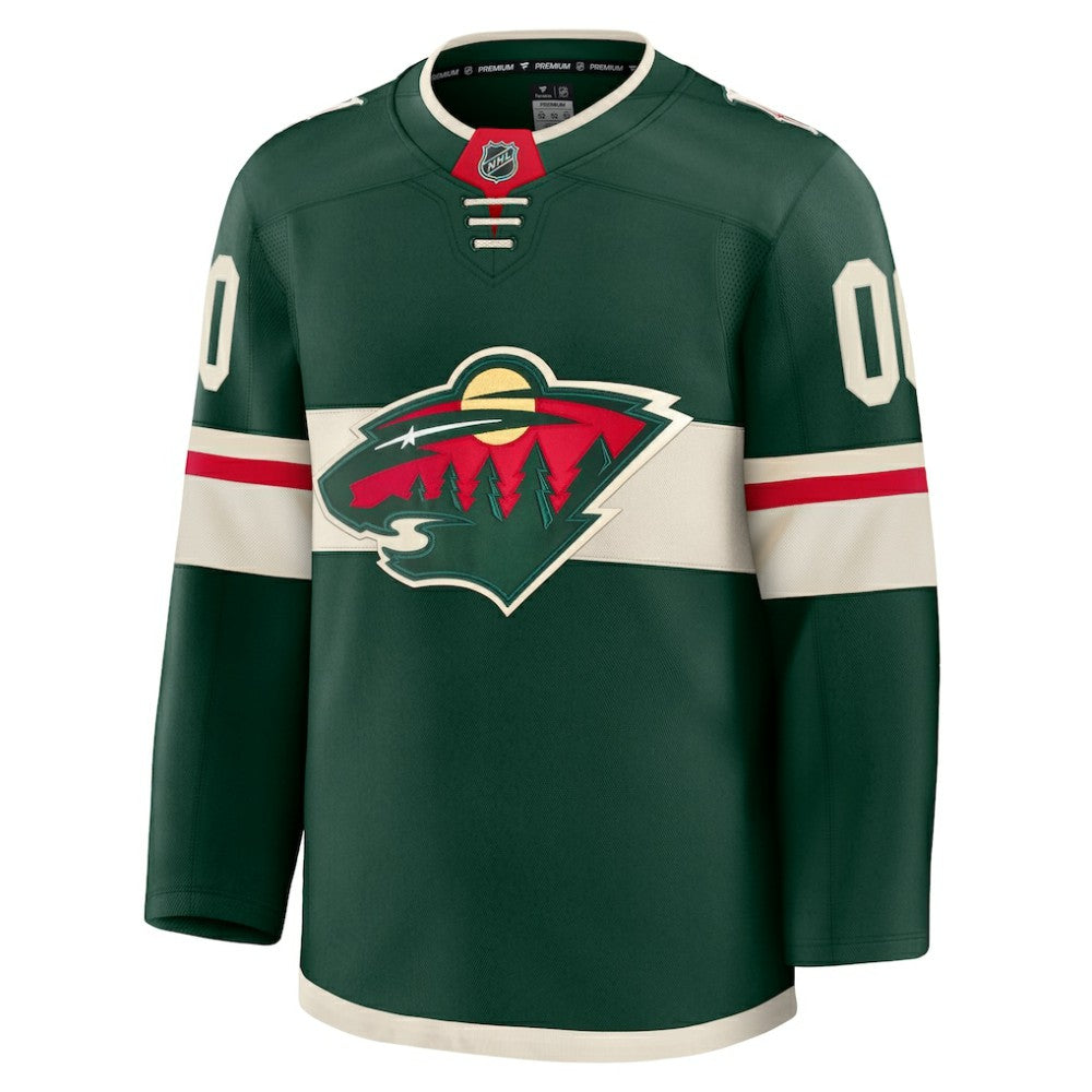 Minnesota Wild Fanatics Home Premium Custom Jersey - Green | US 202055705