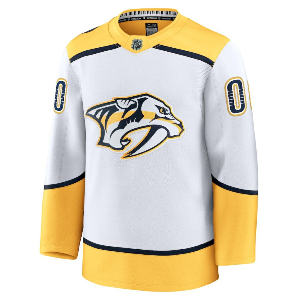 Nashville Predators Fanatics Away Premium Custom Jersey - White | US 202055710