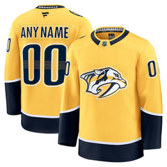 Nashville Predators Fanatics Home Premium Custom Jersey - Gold | US 202055711