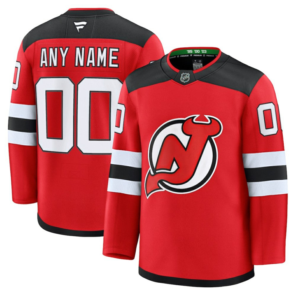 New Jersey Devils Fanatics Home Premium Custom Jersey - Red | US 202055713