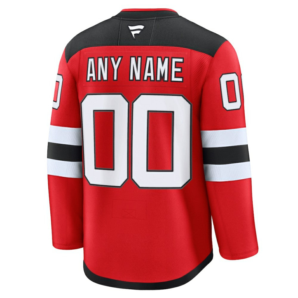 New Jersey Devils Fanatics Home Premium Custom Jersey - Red | US 202055713