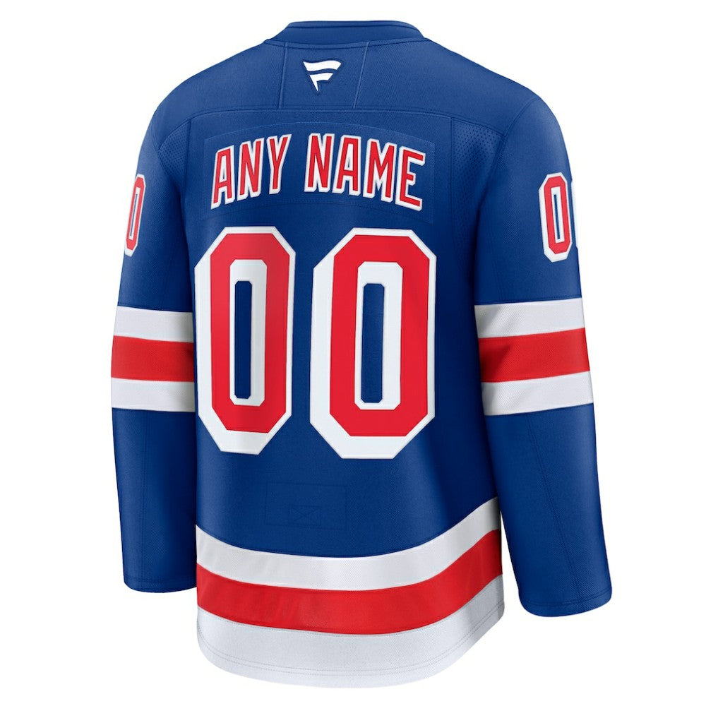 New York Rangers Fanatics Home Premium Custom Jersey - Royal | US 202055718