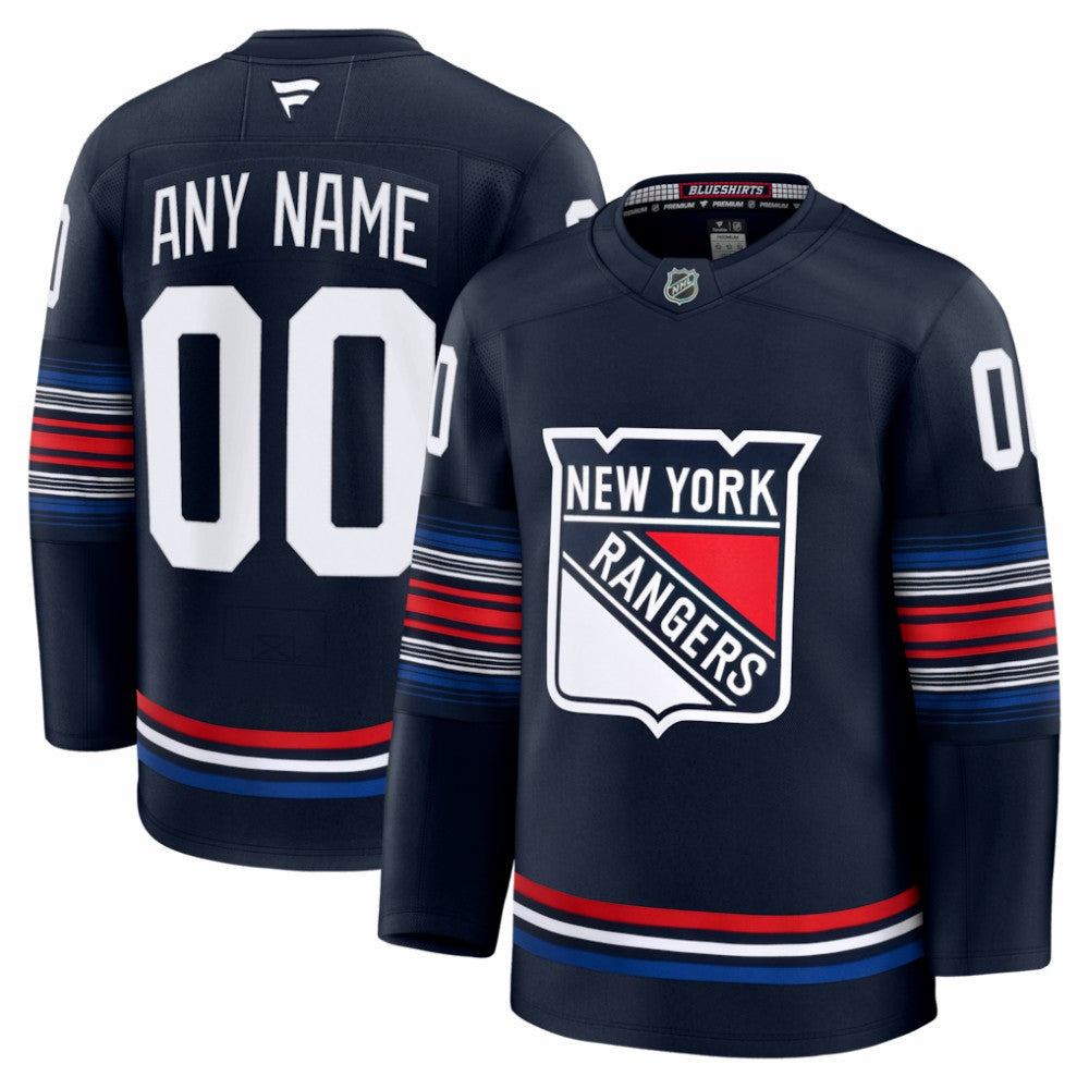New York Rangers Fanatics Alternate Premium Custom Jersey - Navy | US 202055719