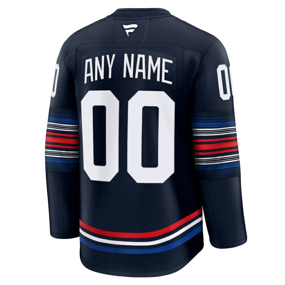 New York Rangers Fanatics Alternate Premium Custom Jersey - Navy | US 202055719