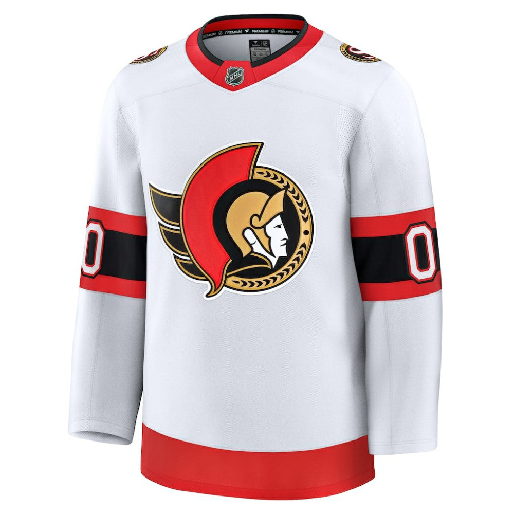 Ottawa Senators Fanatics Away Premium Custom Jersey - White | US 202055720