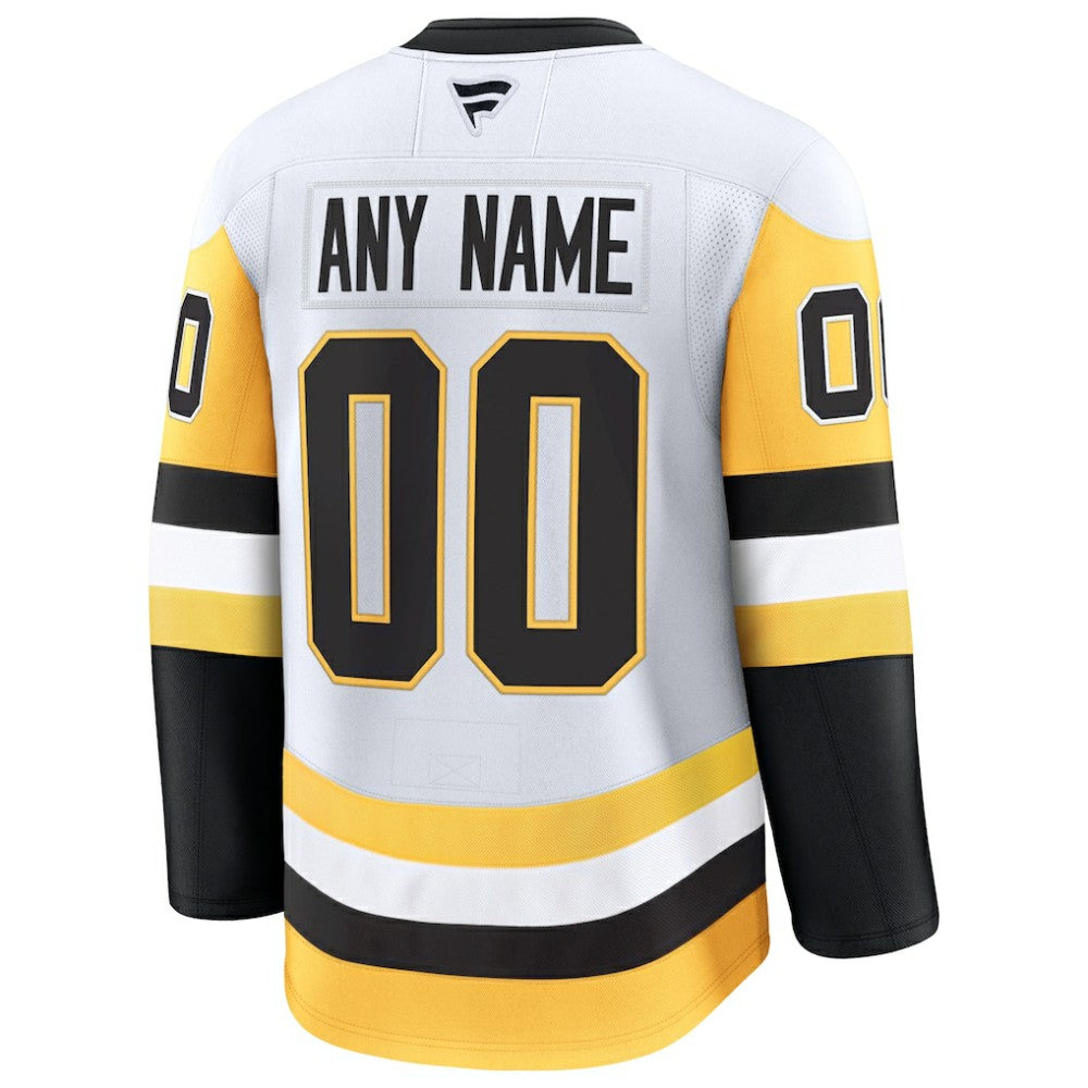 Pittsburgh Penguins Fanatics Away Premium Custom Jersey - White | US 202055725