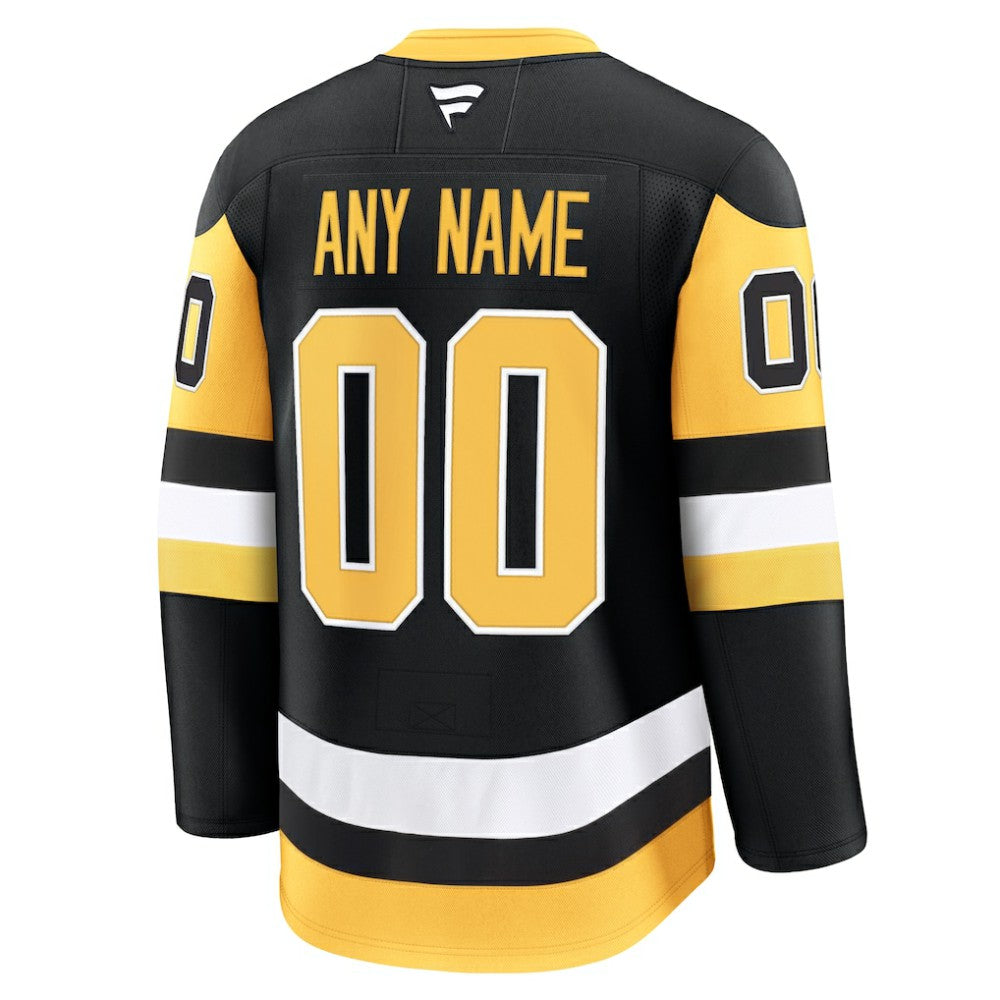 Pittsburgh Penguins Fanatics Home Premium Custom Jersey - Black | US 202055726