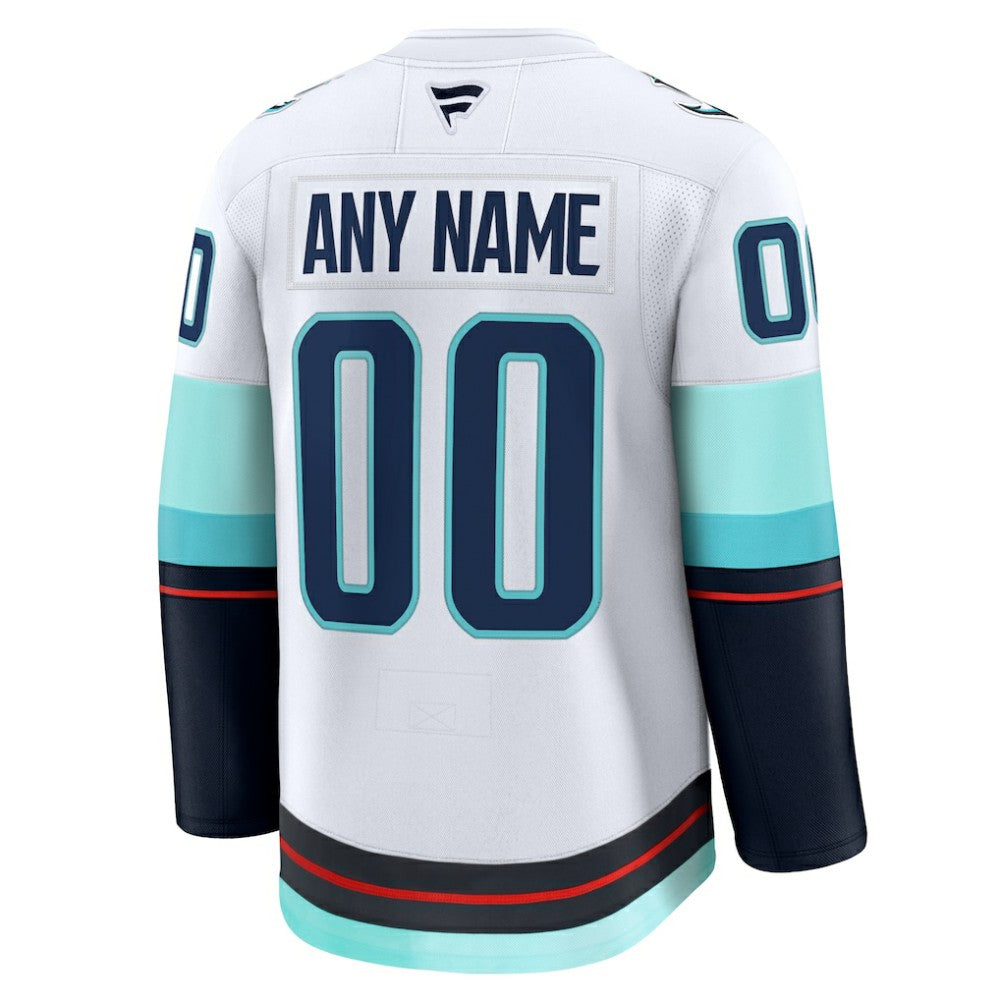 Seattle Kraken Fanatics Away Premium Custom Jersey - White | US 202055731