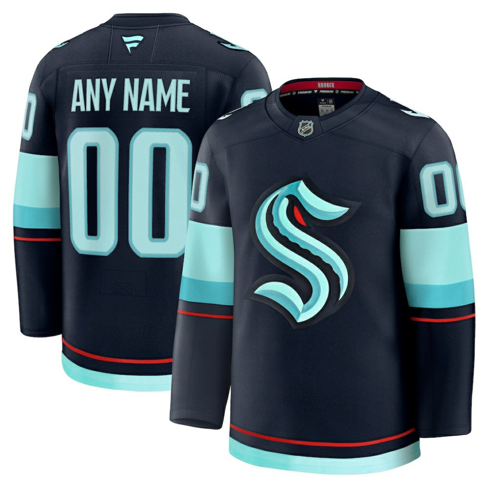 Seattle Kraken Fanatics Home Premium Custom Jersey - Deep Sea Blue | US 202055732