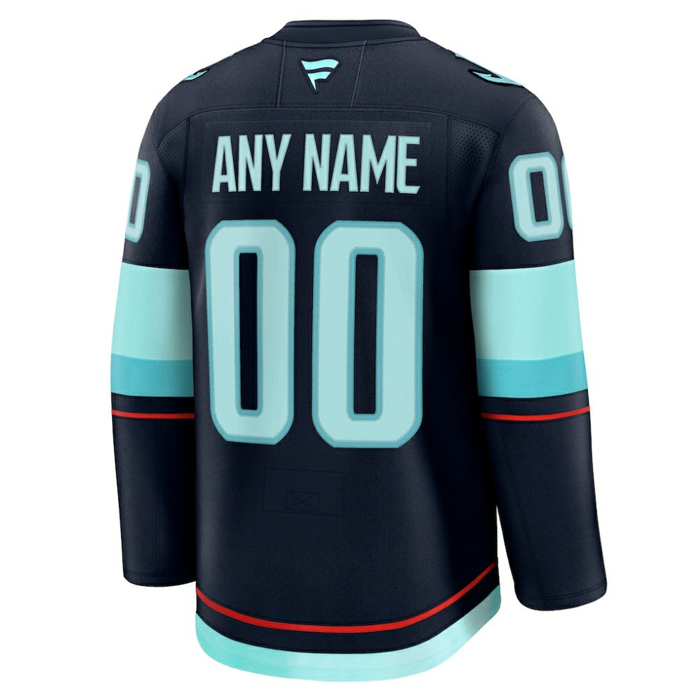 Seattle Kraken Fanatics Home Premium Custom Jersey - Deep Sea Blue | US 202055732