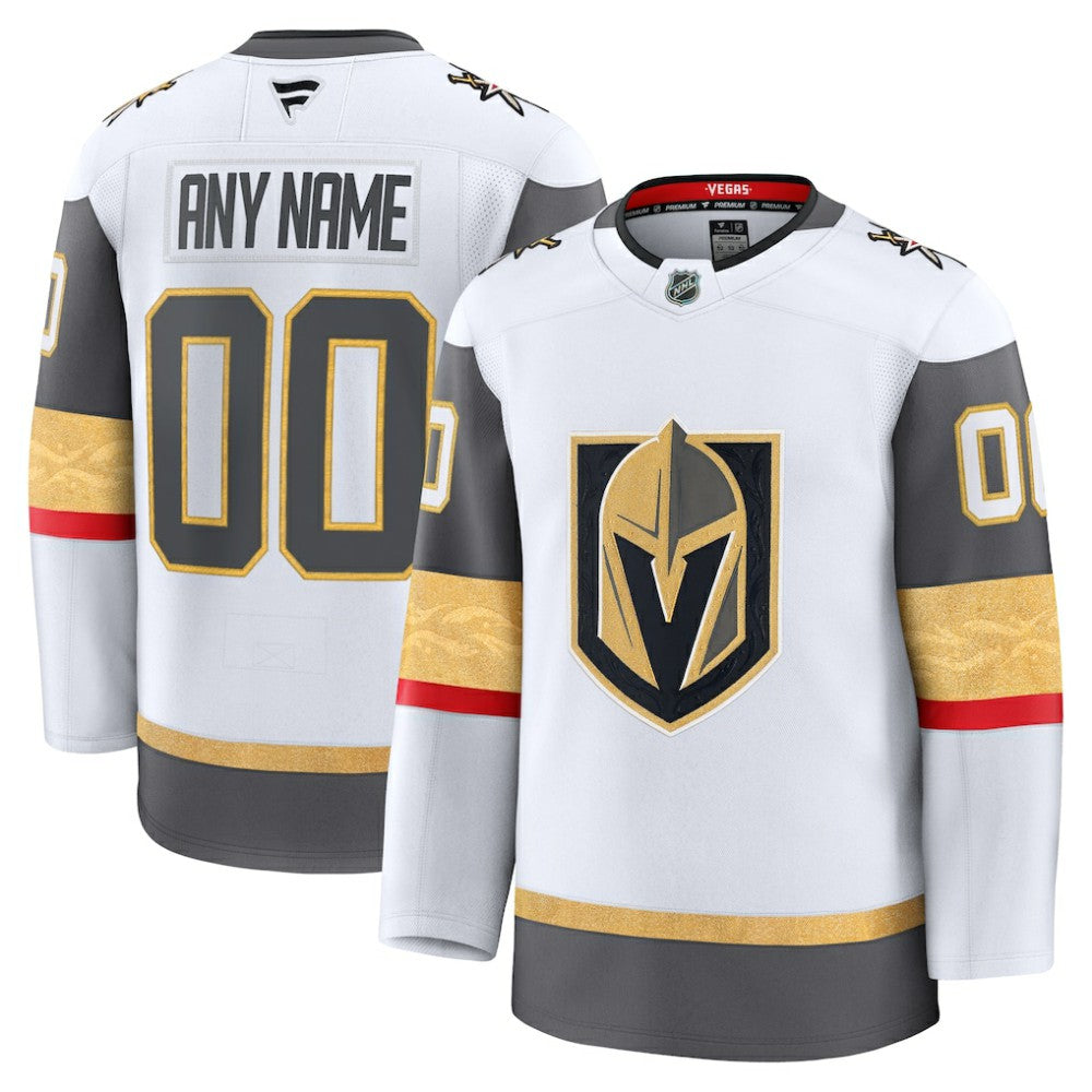 Vegas Golden Knights Fanatics Away Premium Custom Jersey - White | US 202055735