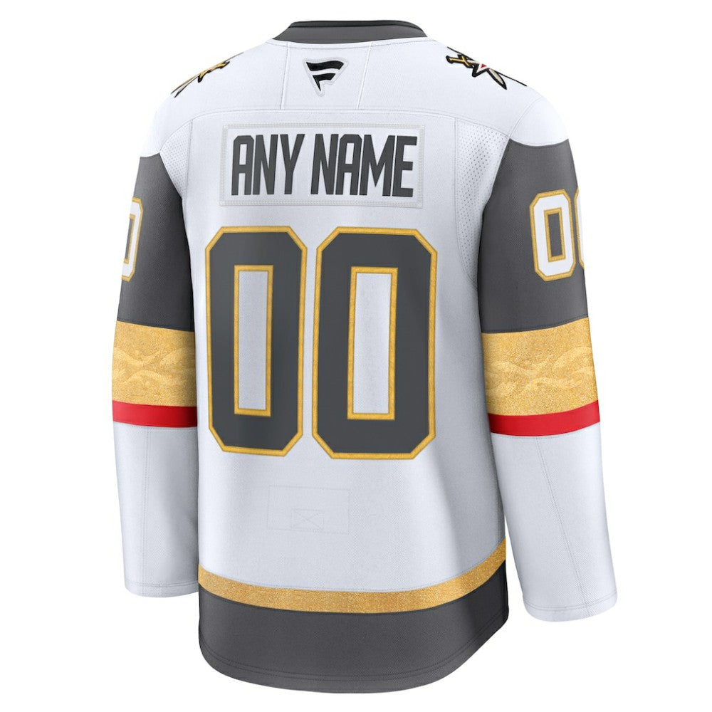 Vegas Golden Knights Fanatics Away Premium Custom Jersey - White | US 202055735