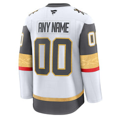 Vegas Golden Knights Fanatics Away Premium Custom Jersey - White | US 202055735