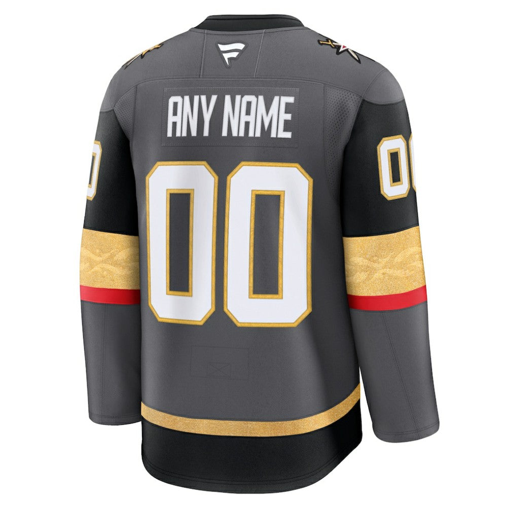 Vegas Golden Knights Fanatics Alternate Premium Custom Jersey - Gray | US 202055737
