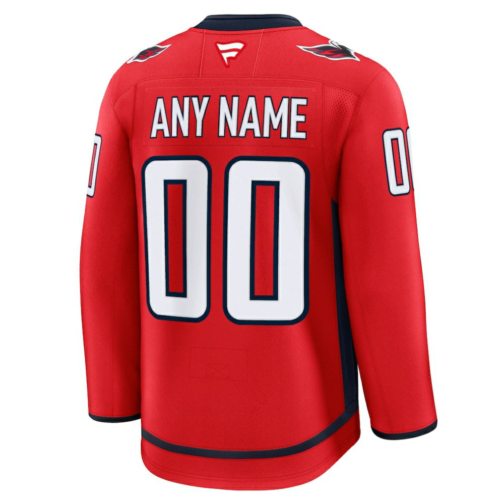 Washington Capitals Fanatics Home Premium Custom Jersey - Red | US 202055739