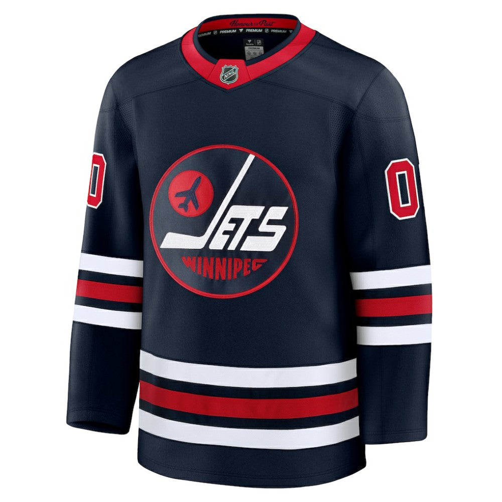 Winnipeg Jets Fanatics Alternate Premium Custom Jersey - Navy | US 202055742