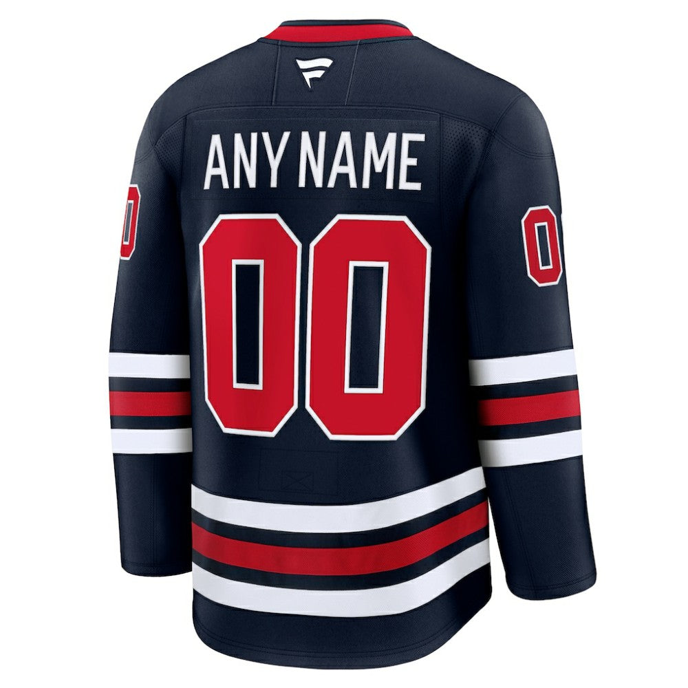 Winnipeg Jets Fanatics Alternate Premium Custom Jersey - Navy | US 202055742