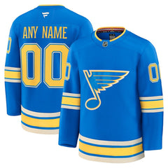 St. Louis Blues Fanatics Alternate Premium Custom Jersey - Blue | US 202055747