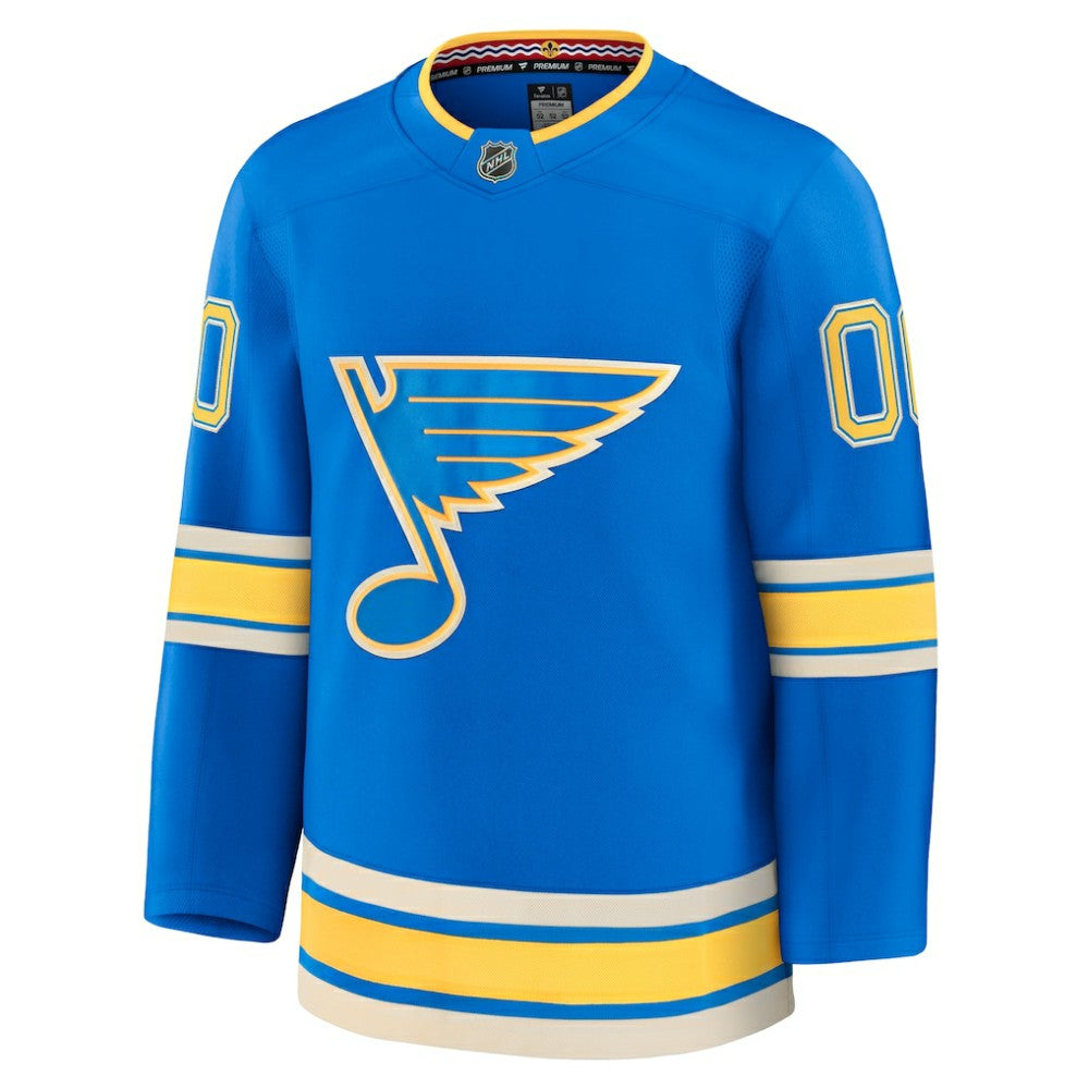 St. Louis Blues Fanatics Alternate Premium Custom Jersey - Blue | US 202055747