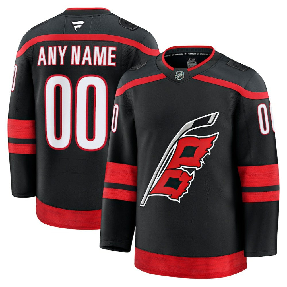 Carolina Hurricanes Fanatics Home Premium Custom Jersey - Black | US 202055748